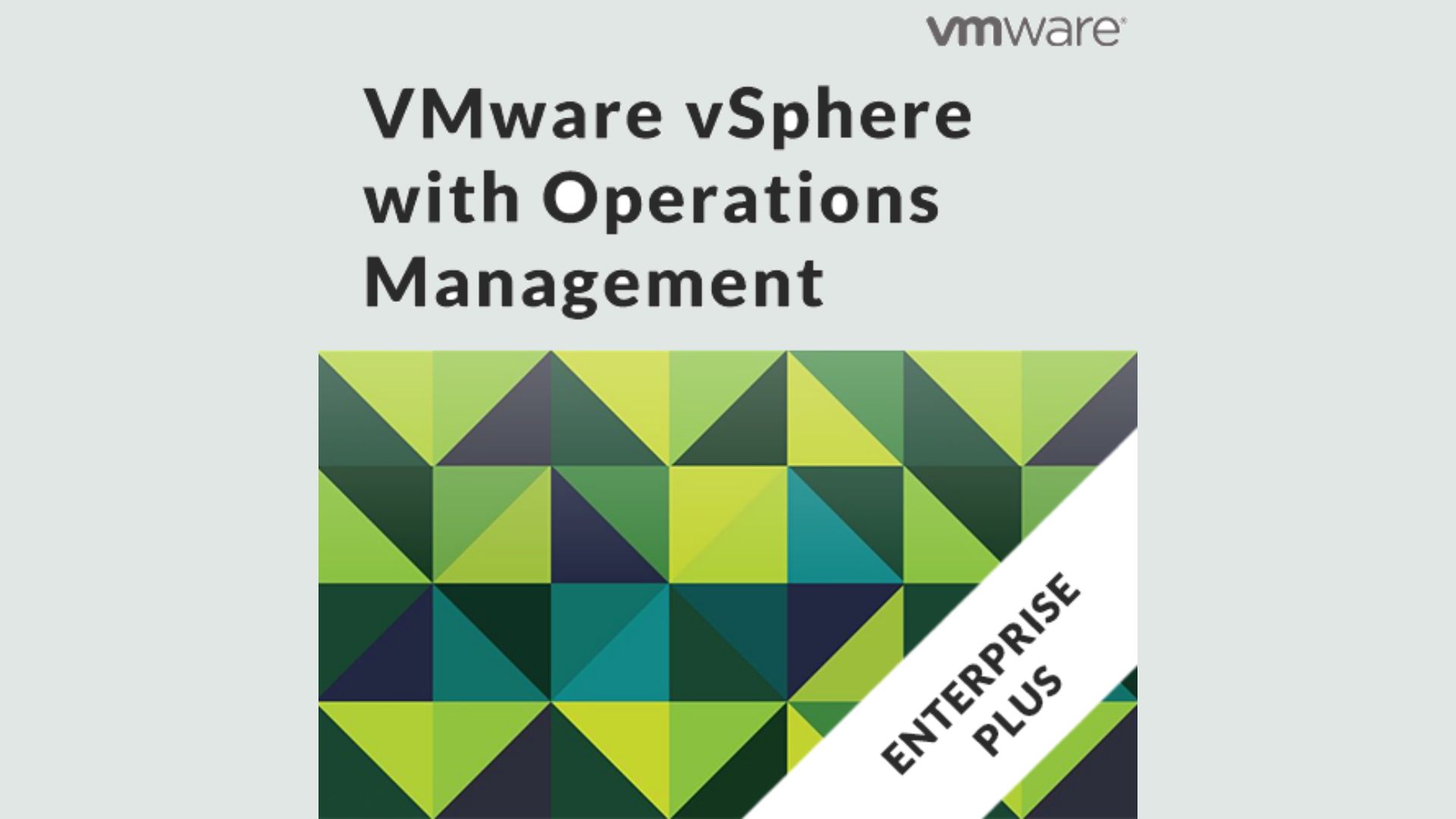 VMware vSphere with Operations Management v6.7