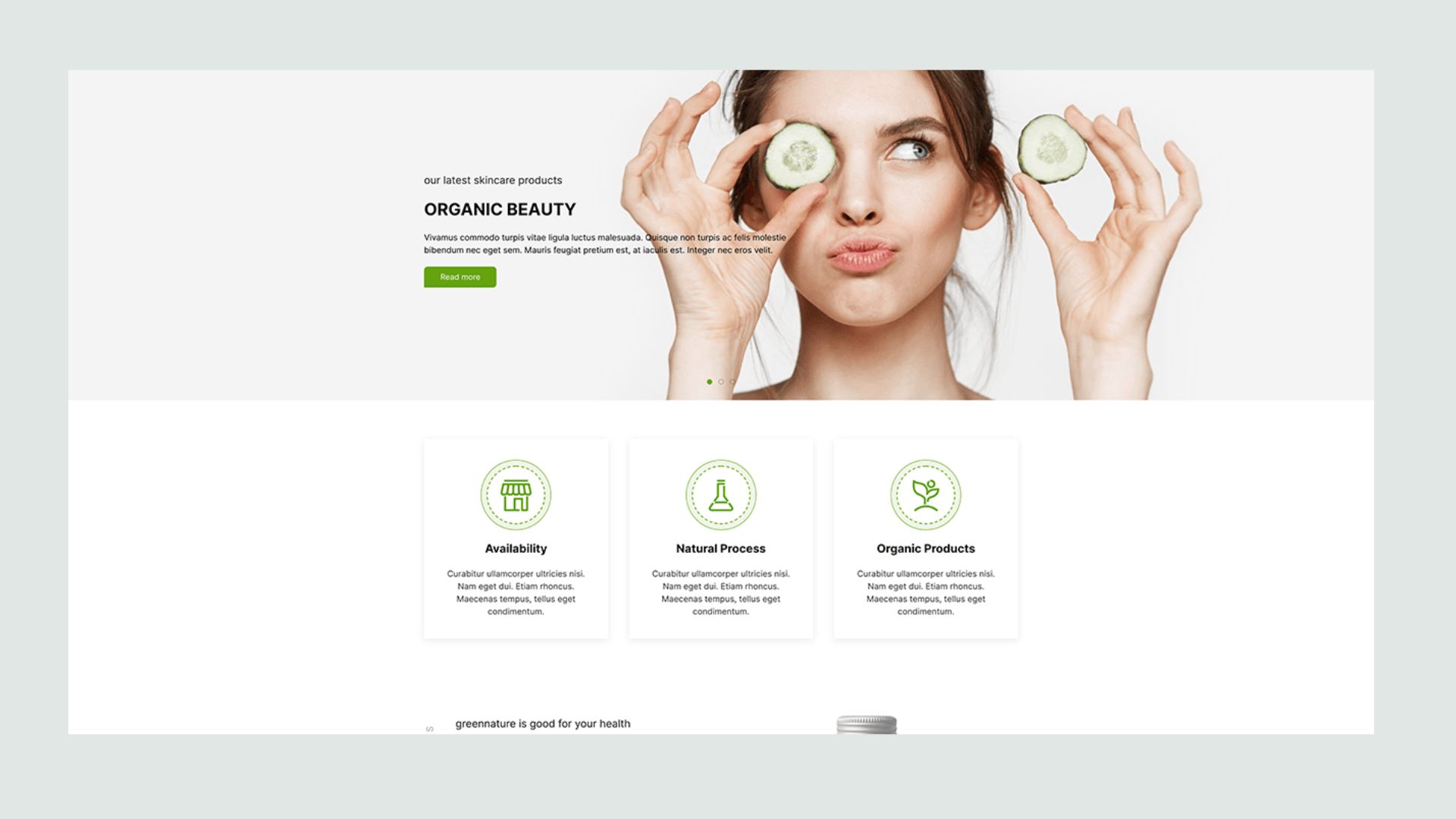 JL Green Nature - Health & Organic Joomla Template