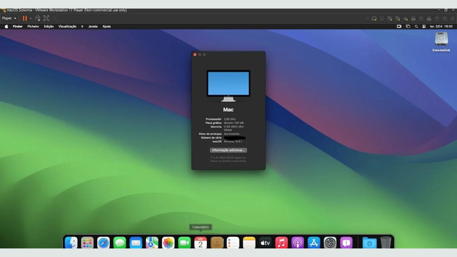 macOS Sonoma 14.4 VMWare