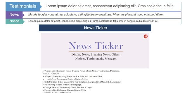 News Ticker Contona 2.0.6