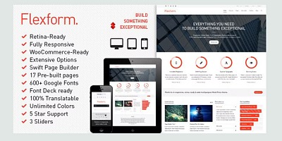 Flexform - Retina Responsive Multi-Purpose Theme - WordPress