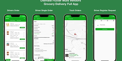 Grocery / Delivery Services / Ecommerce Multi Vendors (Android + iOS + Website) Flutter 3 / Laravel v5.0